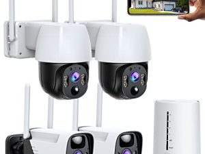 CAMCAMP 4MP Battery Powered Wireless Security Camera System Outdoor 100% Wire-Free