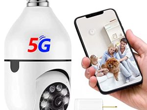 Wireless WiFi Light Bulb Security Camera