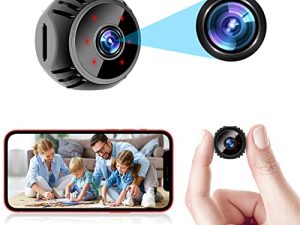 Mini Spy Camera Wireless Hidden 1080P WiFi Nanny Cam Small Surveillance Secret Camera Home Security Live Feed Video Recorder with Phone APP Remote View Motion Detection Night Vision and Alarm Push