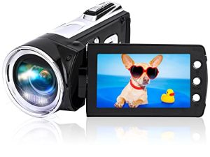 Heegomn Video Camera Camcorder FHD 1080P 30FPS 24.0MP Digital Cameras Recorder for YouTube TikTok 2.7 Inch 270 Degree Rotation Screen Vlogging Camcorders for Kids