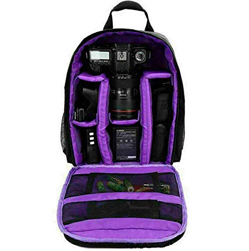 WINVIN Waterproof SLR/DSLR Camera Backpack Shoulder Bag Travel Case for Canon Nikon Sony Digital Lens (Purple) WINVIN Waterproof SLR/DSLR Camera Backpack Shoulder Bag Travel Case for Canon Nikon Sony Digital Lens (Purple)