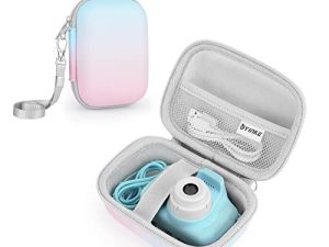 Yinke Kids Camera Case Compatible with Seckton/GKTZ/Desuccus/Rindol/Agoigo/VATENIC/LC-dolida/OZMI Travel Hard Carry Case