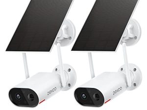 DEKCO Security Cameras Wireless Outdoor - 2K Solar Security Camera for Home Security