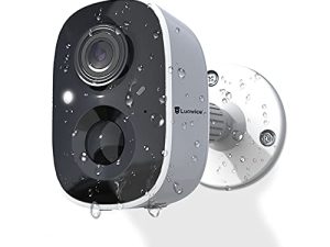 Luovisee 2 Camera Wireless Home Security Camera Outdoor WiFi with Light Night Vision Rechargeable Battery AI Motion Detection