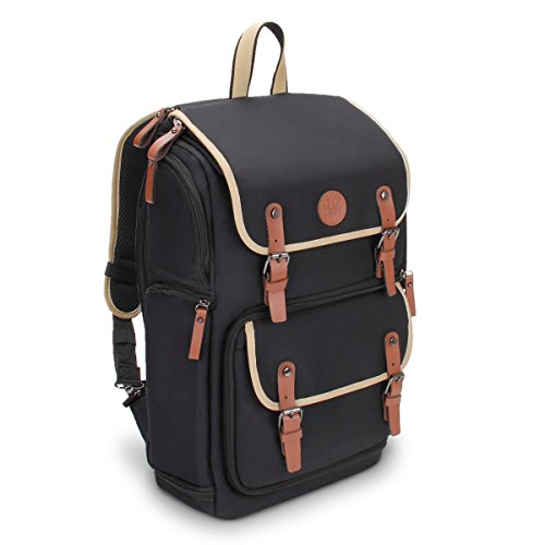 GOgroove Full-Size DSLR Photography Backpack Case for Camera and Laptop with 15.6 inch Laptop Space GOgroove Full-Size DSLR Photography Backpack Case for Camera and Laptop with 15.6 inch Laptop Space