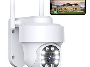 NETVUE Outdoor Security Surveillance Camera- 2.4G WiFi 360° View Pan Tilt Camera
