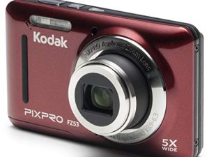 Kodak PIXPRO Friendly Zoom FZ53-RD 16MP Digital Camera with 5X Optical Zoom and 2.7" LCD Screen (Red)