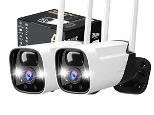 2K Security Cameras Wireless Outdoor with Spotlight
