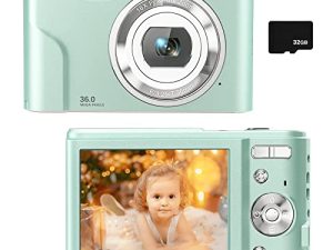 Digital Camera for Kids Boys and Girls - 36MP Children's Camera with 32GB SD Card