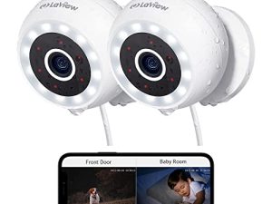 LaView 4MP 2K Security Cameras Outdoor Indoor Wired