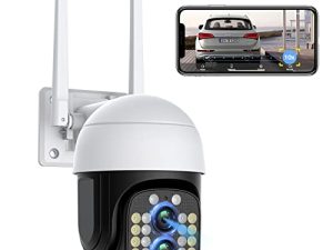 Wireless PTZ 10X Hybrid Zoom 4MP Security Camera Outdoor