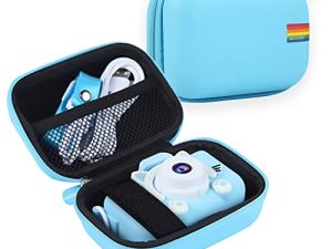 Leayjeen Kids Camera Case Compatible with Goopow/ SGAINUL/ Gofunly/ ArtCWK and More Video Digital Camera Gift - Case for Toy Action Camera and Accessories(Case Only)