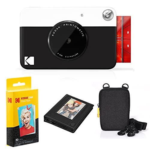 Kodak Printomatic Instant Camera Bundle (Black) Zink Paper (20 Sheets) - Case - Photo Album - Hanging Frames. Kodak Printomatic Instant Camera Bundle (Black) Zink Paper (20 Sheets) - Case - Photo Album - Hanging Frames.