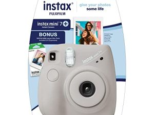 FujiFilm Instax Mini 7+ Gray Bundle (10 Film Pack)