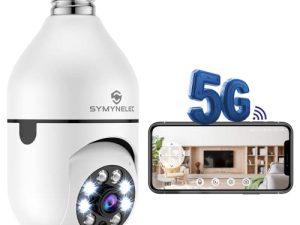 SYMYNELEC 5GHz 2.4GHz Light Bulb Camera