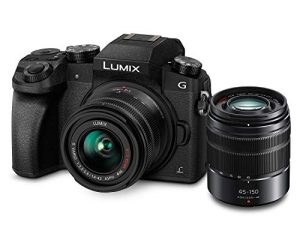 Panasonic Lumix G7 4K Digital Mirrorless Camera Bundle with Lumix G Vario 14-42mm and 45-150mm Lenses