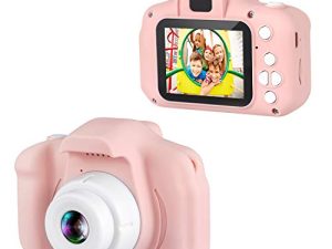 Dartwood 1080p Digital Camera for Kids with 2.0” Color Display Screen & Micro-SD Card Slot for Children - 32GB SD Card Included (Pink)