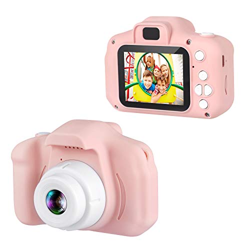 Dartwood 1080p Digital Camera for Kids with 2.0” Color Display Screen & Micro-SD Card Slot for Children - 32GB SD Card Included (Pink) Dartwood 1080p Digital Camera for Kids with 2.0” Color Display Screen & Micro-SD Card Slot for Children - 32GB SD Card Included (Pink)