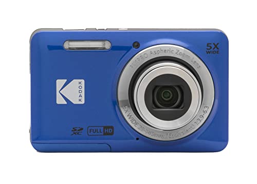 KODAK PIXPRO Friendly Zoom FZ55-BL 16MP Digital Camera with 5X Optical Zoom 28mm Wide Angle and 2.7" LCD Screen (Blue) KODAK PIXPRO Friendly Zoom FZ55-BL 16MP Digital Camera with 5X Optical Zoom 28mm Wide Angle and 2.7" LCD Screen (Blue)