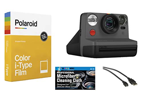 Polaroid Now i-Type Instant Film Camera (Black) + Polaroid Color Film Bundle Polaroid Now i-Type Instant Film Camera (Black) + Polaroid Color Film Bundle