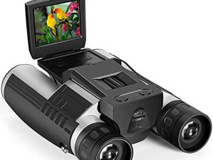 2" LCD Display Digital Binoculars with Camera 12x32 5MP Take Pictures Video Recorder Function Binoculars Camera with 32GB Memery Card Strap & Pouch