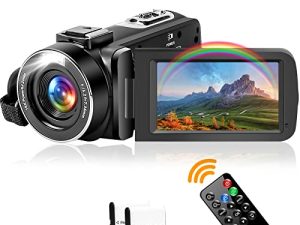 2.7K 30 FPS Video Camera 42MP 18X Digital Camera Video Camera for YouTube 3.0inch Flip Screen Camcorder Vlogging Camera with Remote Control and Two Batteries
