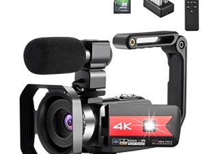 OIEXI Video Camera 4K Camcorder Vlog Camera for YouTube