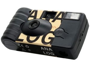 Analog Disposable Camera w/Flash + Development & Digital Uploads (Tan) | 35mm Film Single-Use Camera