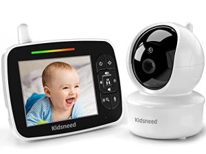 Baby Monitor with Camera and Audio - 3.5 Inch Video Baby Monitor with Remote Control Pan& Tilt &Zoom Camera
