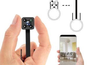 FULAO Mini Hidden Camera Small WiFi Spy Camera FHD 1080P Tiny Nanny Cam for Home/Office Security Stronger Night Vision - Flexible Lens