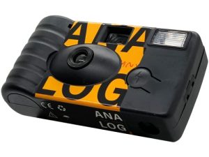 Analog Disposable Camera w/Flash + Development & Digital Uploads (Yellow) | 35mm Film Single-Use Camera