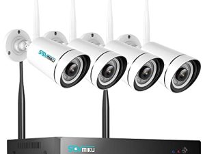 Sovmiku WiFi Security Camera System Face Detection 3MP Two Way Audio Security Cameras