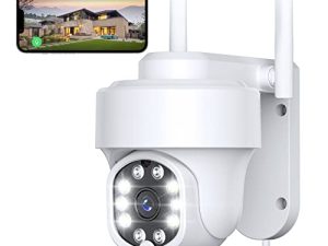 NETVUE Outdoor Security Camera- 1080P Pan-Tilt 360° Surveillance Digital Zoom Security Camera