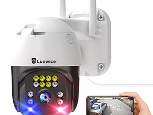 Luowice 5MP PTZ Security Camera Outdoor FHD WiFi IP Camera with Humaniod Detection