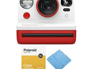 Polaroid Originals Now Viewfinder i-Type Instant Camera (Red) Bundle with Film (3 Items)
