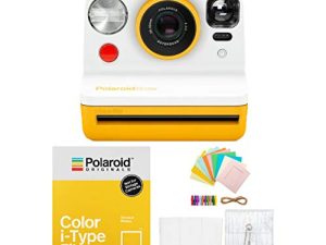 Polaroid Originals Now Viewfinder i-Type Instant Camera (Yellow) with i-Type Films and Accessory Bundle (3 Items)