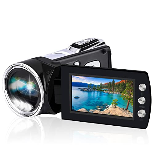 Camcorder Digital Video Camera HD Camera 1080P 24MP 2.7 TFT LCD Screen 8X Digital Zoom 270 Degrees Rotation Video Camera Camcorder for Sport/YouTube/Short Films Video Recording(Black) Camcorder Digital Video Camera HD Camera 1080P 24MP 2.7 TFT LCD Screen 8X Digital Zoom 270 Degrees Rotation Video Camera Camcorder for Sport/YouTube/Short Films Video Recording(Black)