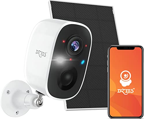 Dzees Solar Powered Security Camera Wireless Outdoor WiFi Dzees Solar Powered Security Camera Wireless Outdoor WiFi