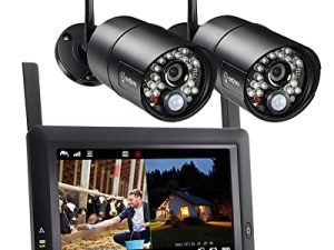 Sequro GuardPro Wireless Surveillance Security Camera System with Monitor