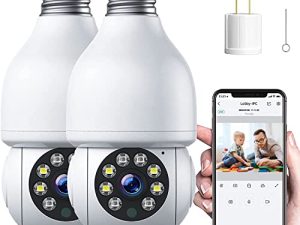ACTMAN 2 PCS Light Socket Security Camera with Alexa
