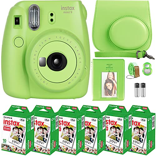 FujiFilm Instax Mini 9 Instant Camera + Fujifilm Instax Mini Film (60 Sheets) Bundle with Deals Number One Accessories Including Carrying Case FujiFilm Instax Mini 9 Instant Camera + Fujifilm Instax Mini Film (60 Sheets) Bundle with Deals Number One Accessories Including Carrying Case
