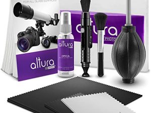 Altura Photo Professional Cleaning Kit for DSLR Cameras and Sensitive Electronics Bundle with 2oz Altura Photo Spray Lens and LCD Cleaner