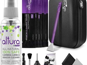 Altura Photo Professional Camera Cleaning Kit APS-C DSLR & Mirrorless Cameras - Camera Lens Cleaner w/Sensor Cleaning Swabs & Case