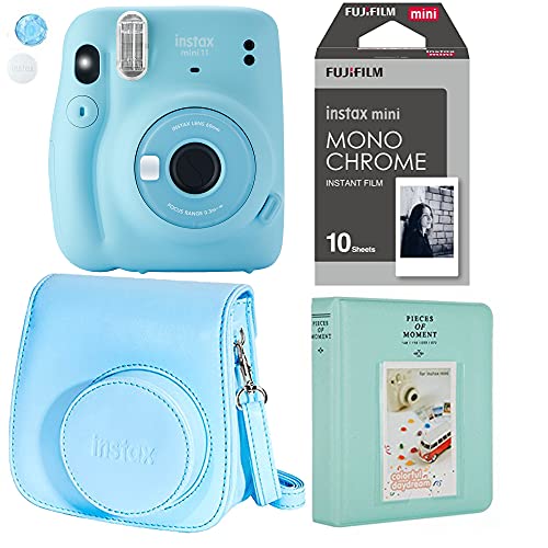 Fujifilm Instax Mini 11 Ice Blue Instant Camera Plus Original Fuji Case Fujifilm Instax Mini 11 Ice Blue Instant Camera Plus Original Fuji Case