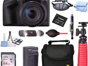 Extreme Elextronics Canon PowerShot SX420 is 20MP 42x Optical Zoom Digital Camera Black + NB-11L Spare Batteries + Accessory Bundle (Renewed)