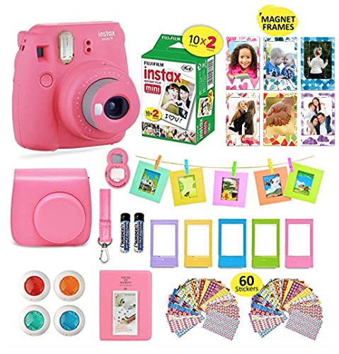 Fujifilm Instax Mini 9 Instant Camera + Shutter Compatible Carrying Case + Fuji Film Value Pack (20 Sheets) + Shutter Accessories Bundle Fujifilm Instax Mini 9 Instant Camera + Shutter Compatible Carrying Case + Fuji Film Value Pack (20 Sheets) + Shutter Accessories Bundle