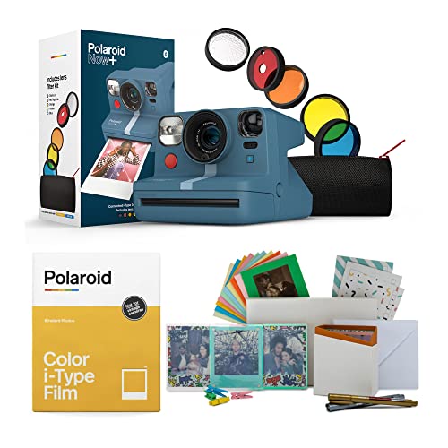 Polaroid Now Plus Instant Film Camera (Calm Blue/Gray Blue) Bundle with Polaroid Originals Color Instant Film for i-Type Cameras (8 Exposures) and Everything Photo Box Bundle (3 Items) Polaroid Now Plus Instant Film Camera (Calm Blue/Gray Blue) Bundle with Polaroid Originals Color Instant Film for i-Type Cameras (8 Exposures) and Everything Photo Box Bundle (3 Items)