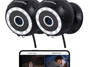 LaView 4MP 2K Security Cameras Outdoor Indoor Wired