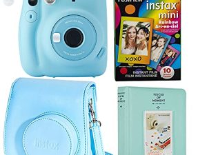Fujifilm Instax Mini 11 Ice Blue Instant Camera Plus Original Fuji Case