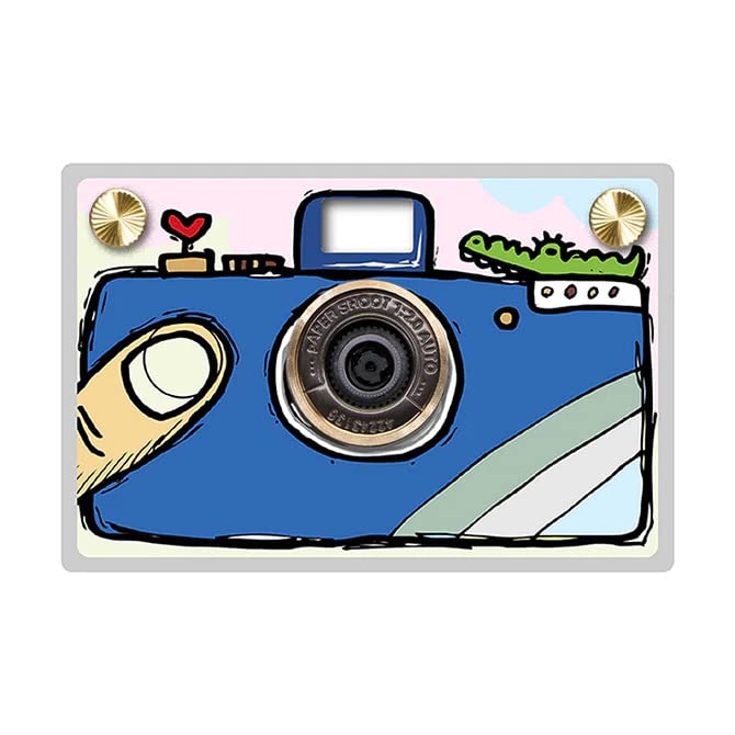 Paper Shoot Camera Eco-Friendly Digital Vintage Taking Old School Film Style Photos Digital Camera That Looks Like Film PaperShoot Camera Blue Hand Drawn Paper Shoot Camera Eco-Friendly Digital Vintage Taking Old School Film Style Photos Digital Camera That Looks Like Film PaperShoot Camera Blue Hand Drawn